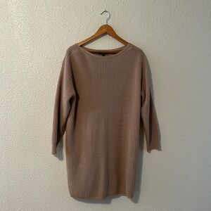 Brown Sweater Dress